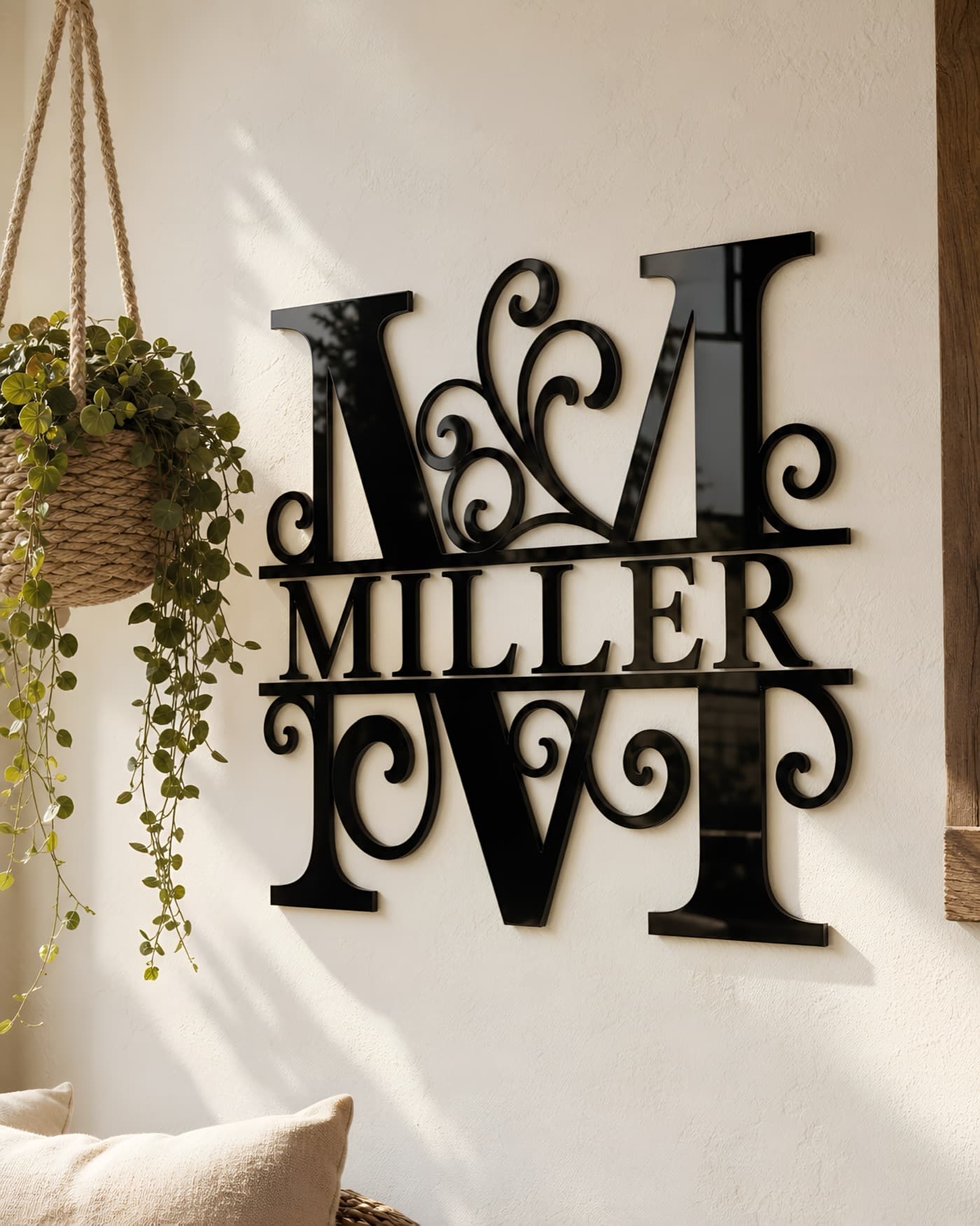 Akrilik aile monogramı